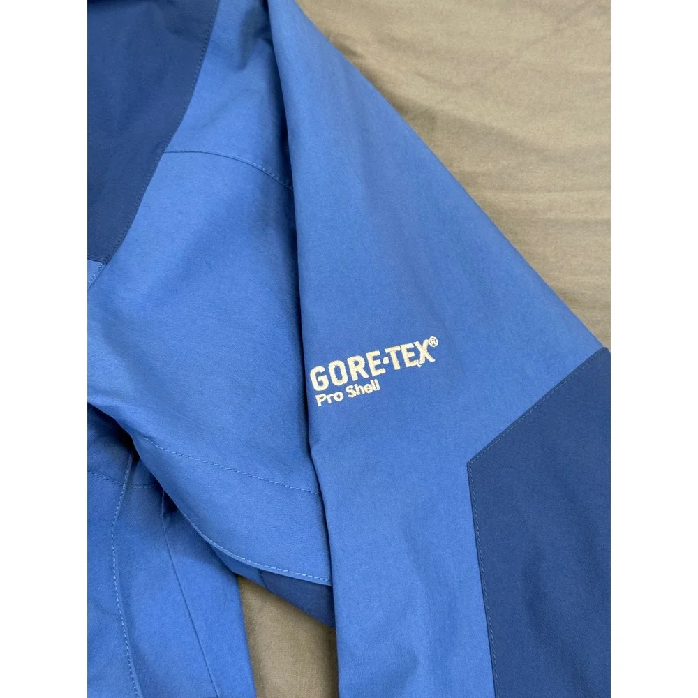 The North Face Mens Gore-Tex Pro Shell Snowbird Ski Jacket Blue Medium Hooded‎